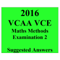 2016- VCAA VCE Maths Methods End of Year Exam 2 - Detailed Answers